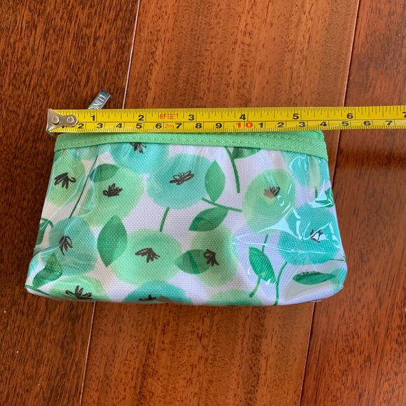 2 Pieces Double-Layer Bags/Pouches, Green Floral - Picture 8 of 16